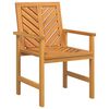 vidaXL Dining Chair 8 pcs Natural 62.5 x 59 x 89 cm Solid Acacia Wood