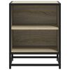 vidaXL Bedside Cabinet Sonoma Oak 40x31x50 cm Engineered Wood and Metal
