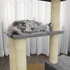 vidaXL Cat Tree with Sisal Scratching Posts Light Grey 71 cm