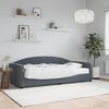 vidaXL Daybed with Mattress Dark Grey 90x190 cm Velvet