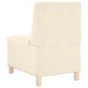 vidaXL Modular Sofa Unit Armless Cream 55 x 74 x 82 cm Corduroy Fabric