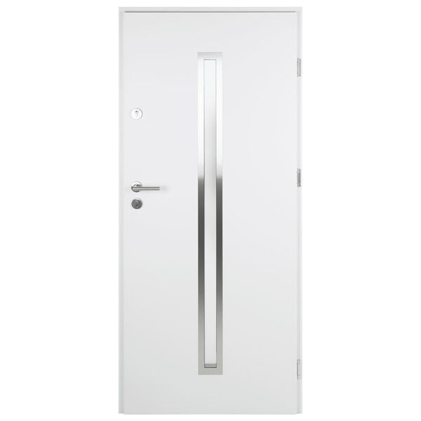 vidaXL Front Door White 110x207.5 cm Aluminium