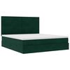 vidaXL Ottoman Bed with Mattresses Dark Green 180x200cm Velvet