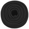vidaXL Boat Rope Full Black 12 mm 250 m Polypropylene