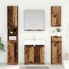 vidaXL Bathroom Furniture Set with Door 3 pcs Old Wood Engineered Wood