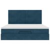 vidaXL Ottoman Bed with Mattresses Dark Blue 180x200cm Velvet