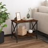 vidaXL Side Table Smoked Oak 55x38x45 cm Engineered Wood