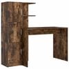 vidaXL Desk 2 pcs Smoked Oak