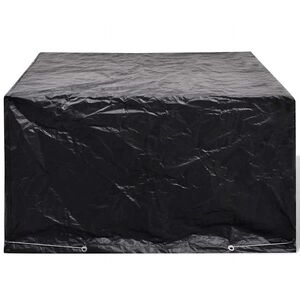 vidaXL Garden Furniture Cover | Black | Polyethylene | 172 x 113 x 73 cm