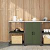 vidaXL Kitchen Storage Set 2 pcs Olive Green Cold-rolled Steel