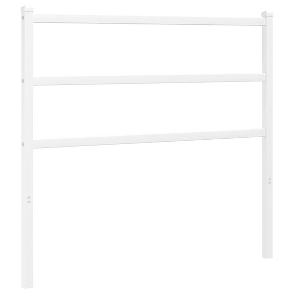 vidaXL Metal Headboard White 107 cm
