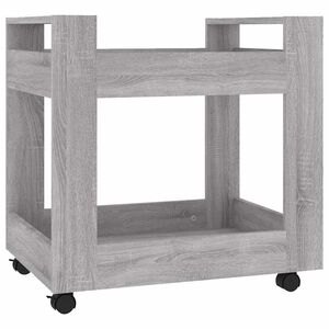 vidaXL Desk Trolley Grey Sonoma 60x45x60 cm Engineered Wood