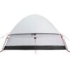 vidaXL Camping Tent Dome 4-Person White Blackout Fabric Waterproof