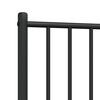 vidaXL Metal Replace Headboard Black 107 cm