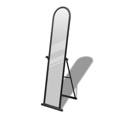 vidaXL Free Standing Floor Mirror Full Length Rectangular Black