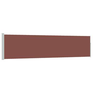 vidaXL Patio Retractable Side Awning 120x500 cm Brown
