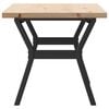vidaXL Coffee Table Y-Frame 100x50x45.5 cm Solid Wood Pine and Steel