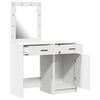vidaXL Dressing Table 2 pcs White 50 x 41 x 135 cm Engineered wood