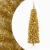 vidaXL Artificial Slim Christmas Tree with Bauble 180 cm 300 LEDs