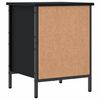 vidaXL Shoe Cabinet Black 38x35x50 cm Engineered Wood