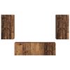 vidaXL TV Wall Cabinet Set Wall-mounted 4 pcs Old Wood Engineered Wood