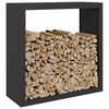 vidaXL Firewood Rack Black 100x40x100 cm Steel
