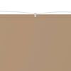 vidaXL Vertical Awning Taupe 180x1000 cm Oxford Fabric