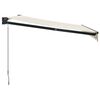 vidaXL Retractable Awning Cream 3x2.5 m Fabric and Aluminium