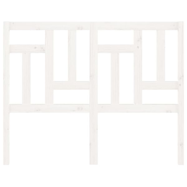 vidaXL Bed Headboard White 205.5x4x100 cm Solid Wood Pine