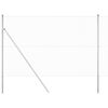 vidaXL Welded Wire Fence Ground Fix 10 x 1.5 m Galvanised Steel Silver