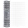 vidaXL Euro Fence Silver 1.4 x 10 m Hot dip galvanized iron