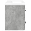 vidaXL 2 Piece Bathroom Furniture Set Concrete Grey Engineered Wood