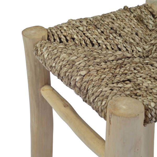 vidaXL Stools 2 pcs Brown Seagrass