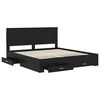 vidaXL Bed Frame with Drawer with Headboard Manual Engineered Wood