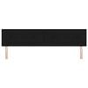 vidaXL Headboard Height Adjustable with Headboard Black 200 cm Fabric