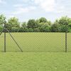 vidaXL Fence Post Grey 25 x 1 m (60 x 60 mm mesh) Steel