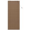 vidaXL Roller Blind with Curtains Manual Brown 90 x 220 cm Bamboo