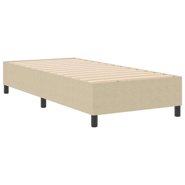 vidaXL Platform Bed Frame Grey Green 80 x 200 cm Fabric