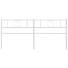 vidaXL Metal Replace Headboard White 200 cm