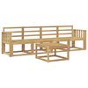 vidaXL Outdoor Sofa Set 5 pcs 4-Seaters White Solid Acacia Wood