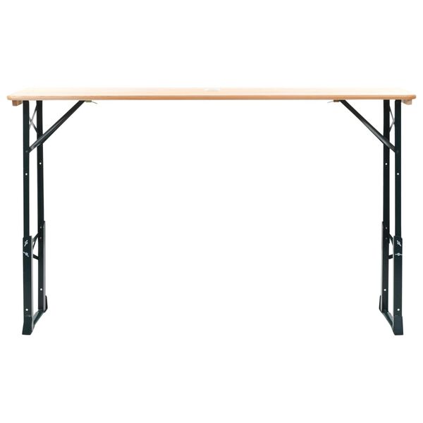 vidaXL Folding Beer Table 169x50x75/105 cm Pinewood