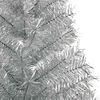 vidaXL Artificial Pre-lit Christmas Tree Silver 180 cm PET