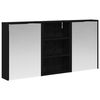 vidaXL Bathroom Cabinet Set 3 pcs 126 x 16 x 62.5 cm Engineered wood