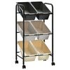 vidaXL 6-Basket Toy Storage Trolley Ombre Plastic