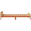 vidaXL Bed Frame without Mattress Wax Brown 90x200 cm Solid Wood Pine
