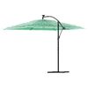 vidaXL Garden Parasol with Steel Pole Green 290x290x238 cm