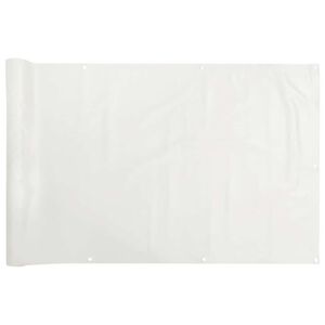 vidaXL Balcony Privacy Screen White 600x120 cm PVC