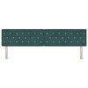 vidaXL Headboard with Headboard Dark Green 200 cm Faux Leather
