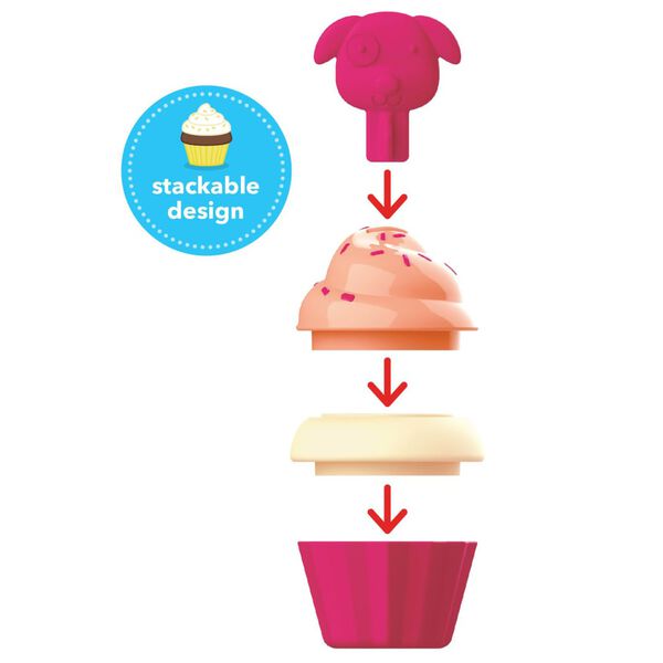 Skip Hop Preschool Zoo Sort & Stack Play Cupcakes