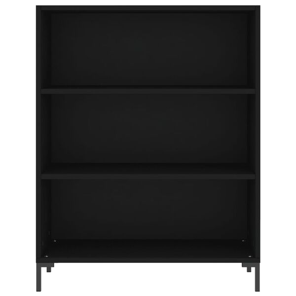 vidaXL Bookcase Black 69.5x32.5x90 cm Engineered Wood